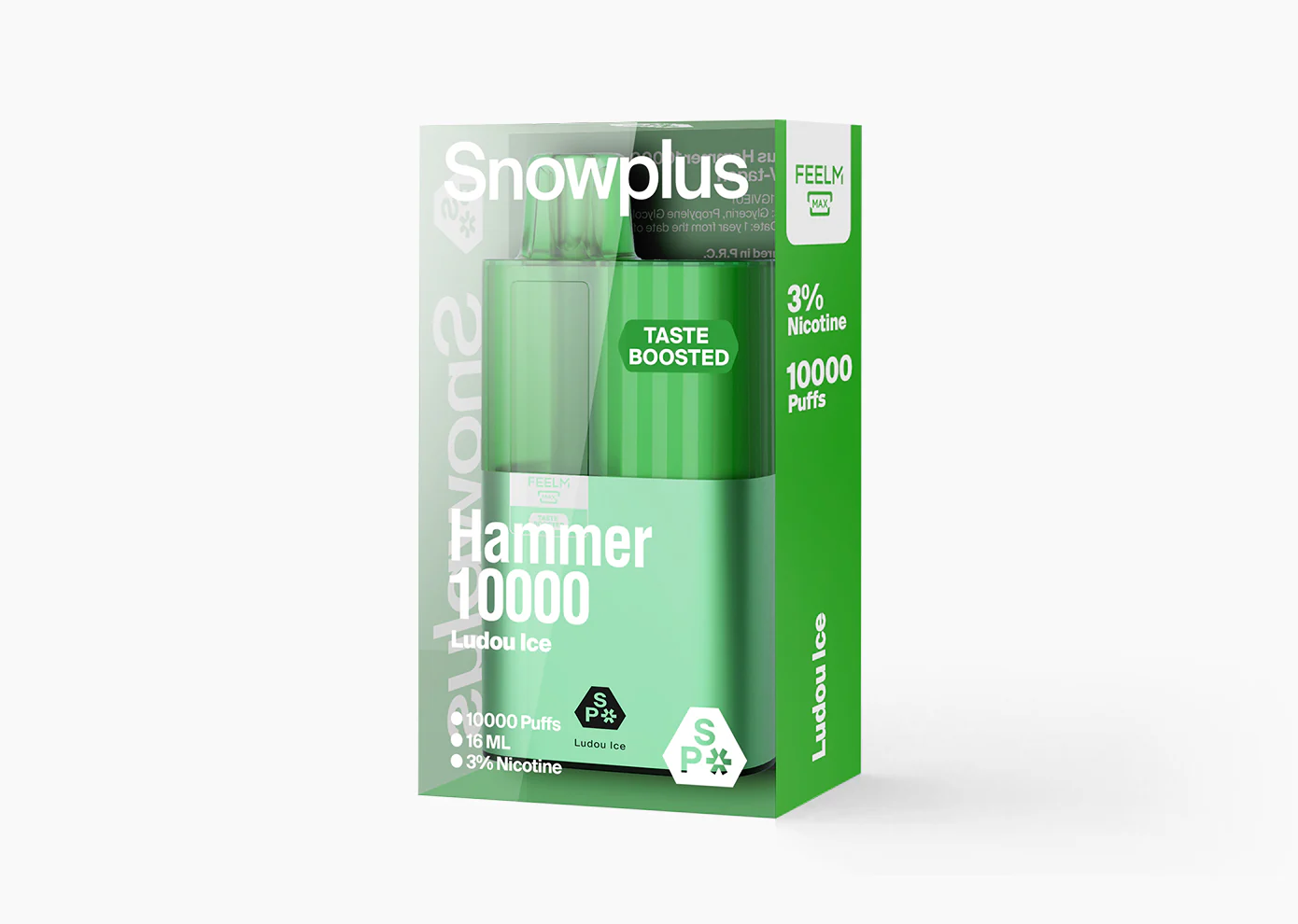 Snowplus Hammer 10000 Puffs Ludou Ice Flavor Ceramic Coil Vape - Six Pandas